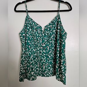 Green Leopard Print Camisole